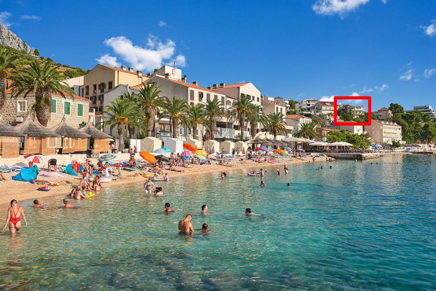 Apartman Lampic With Beautiful Sea View Podgora Zewnętrze zdjęcie