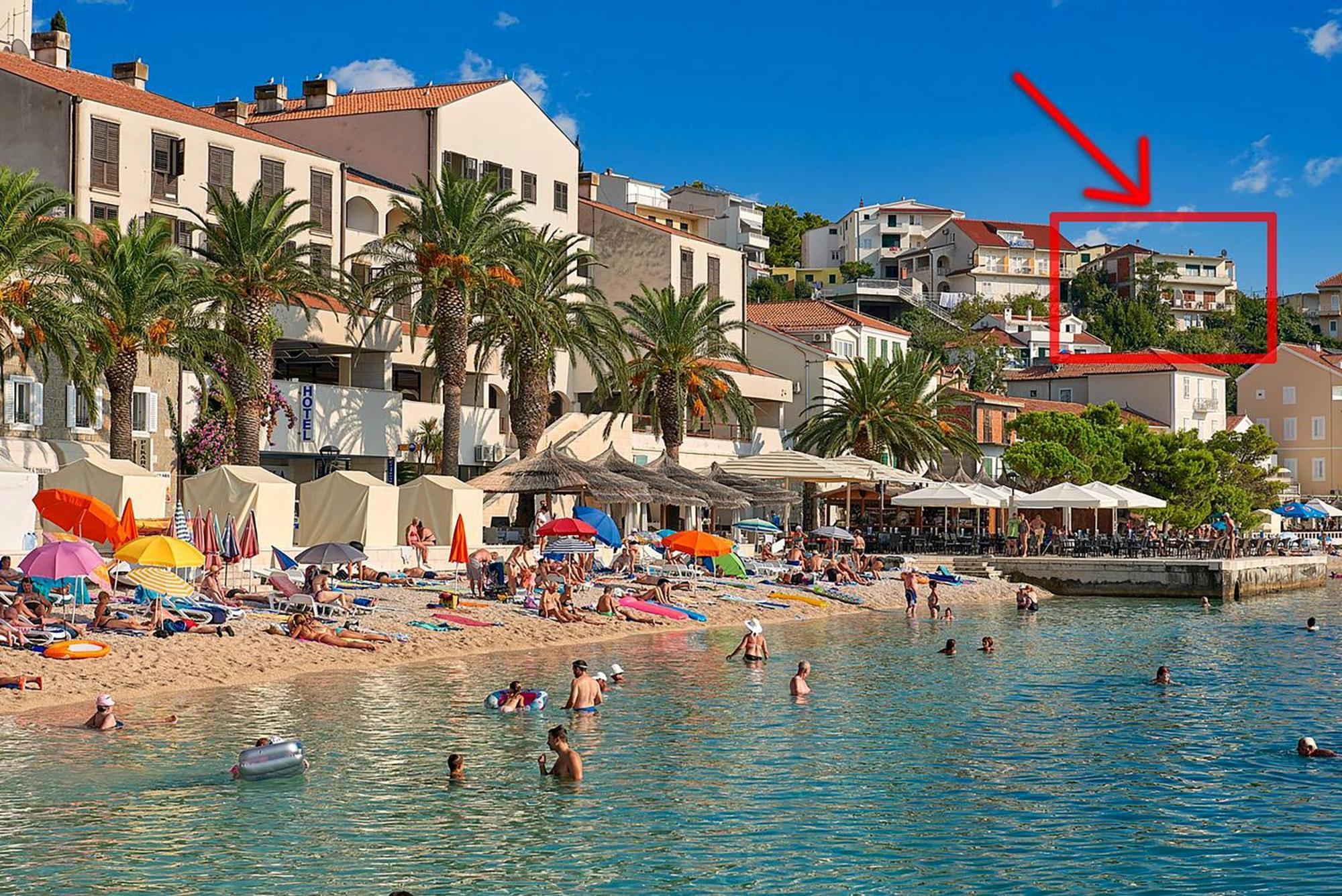 Apartman Lampic With Beautiful Sea View Podgora Zewnętrze zdjęcie